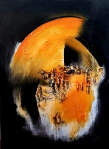 Hombres en tensión. Oleo y gesso sobre tela. 80 x 60 cm. Men in tension. Oíl and gesso on canvas
